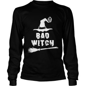 Bad Witch Magic Hat Broomstick For Halloween Costume TShirt