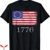 Badass Patriotic T-Shirt Betsy Ross 1776 T-Shirt Political