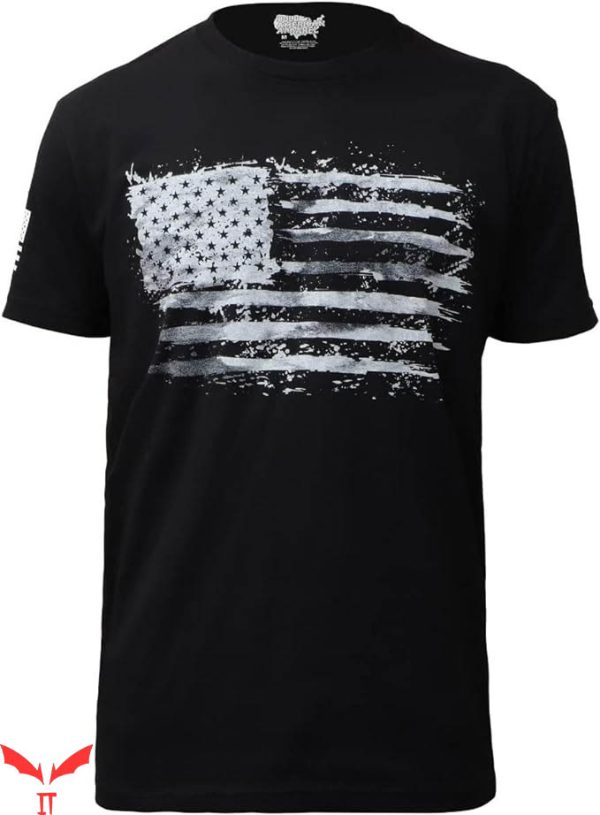 Badass Patriotic T-Shirt Military USA American Flag Tee