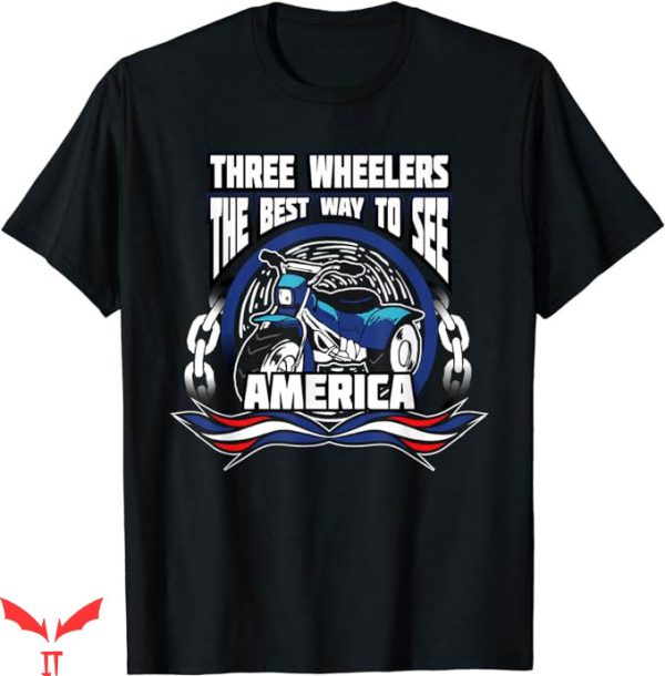 Badass Patriotic T-Shirt Patriotic Trike Motorcycle T-Shirt