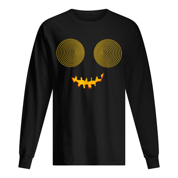 Beautiful Halloween unique,funny,cool pumpkin swirl vortex eyes shirt