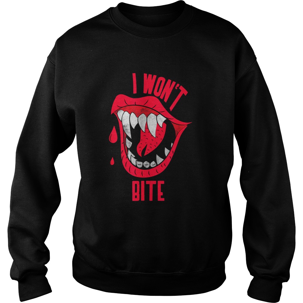 Beautiful Halloweens I Won’t Bite Red Lipss Scary Vampire shirt Beautiful Halloweens I Won’t Bite Red Lipss Scary Vampire shirt