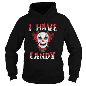 Beautiful I Have Candy Scary Clown CostumeCreepy Mask shirt