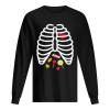 Beautiful Skeleton Rib Cage Heart Candy Cute Adult Kids shirt