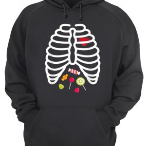 Beautiful Skeleton Rib Cage Heart Candy Cute Adult Kids shirt 3
