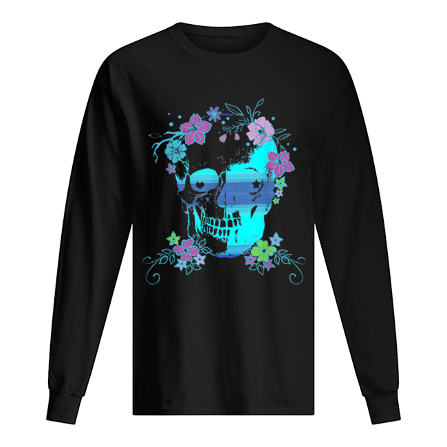 Beautiful Skull and Flowers, Halloween, Rave, Concert shirt Beautiful Skull and Flowers, Halloween, Rave, Concert shirt