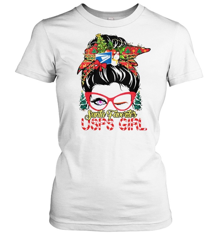 Best messy bun Santa favorites USPS girl Christmas sweater Best messy bun Santa favorites USPS girl Christmas sweater
