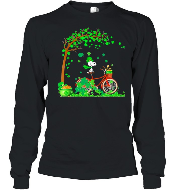Bicycle Snoopy Patrick Tree Happy Patricks Day 2021 shirt Bicycle Snoopy Patrick Tree Happy Patricks Day 2021 shirt