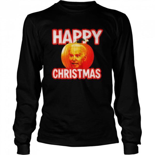 Biden pumpkin Happy Christmas Halloween shirt