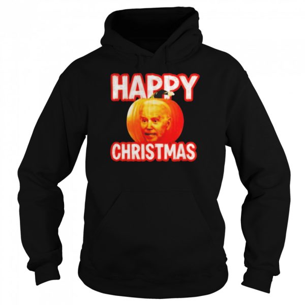 Biden pumpkin Happy Christmas Halloween shirt