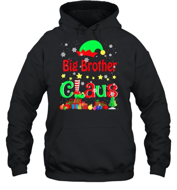 Big Brother Claus Christmas Elf Lover Matching Family T-Shirt