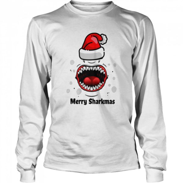 Big Shark’s Mouth Design Merry Sharkmas shirt