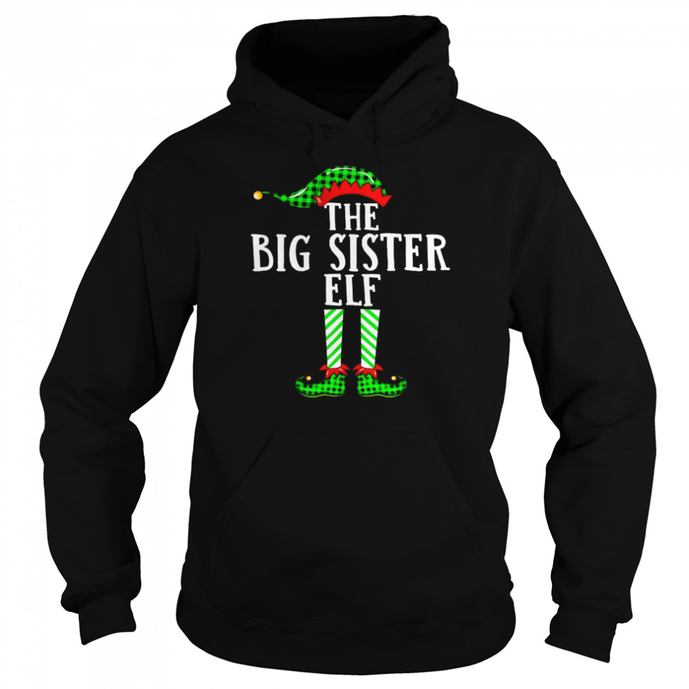 Big Sister ELF Xmas Matching Family Group Christmas Pajama Shirt Big Sister ELF Xmas Matching Family Group Christmas Pajama Shirt
