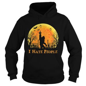 Bigfoot Holloween I hate people Sunset shirt