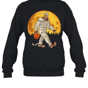 Bigfoot Mummy Costume Moon Halloween Sasquatch DOTD shirt