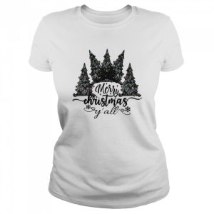 Black Art Pine Tree Y’all Merry Christmas shirt