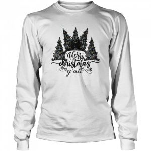 Black Art Pine Tree Y'all Merry Christmas shirt 3