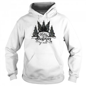 Black Art Pine Tree Y'all Merry Christmas shirt 5