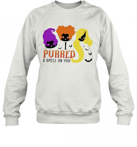 Black Cat Hocus Pocus I Purred A Spell On You Halloween T-Shirt Black Cat Hocus Pocus I Purred A Spell On You Halloween T-Shirt