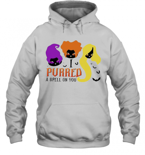 Black Cat Hocus Pocus I Purred A Spell On You Halloween T-Shirt Black Cat Hocus Pocus I Purred A Spell On You Halloween T-Shirt