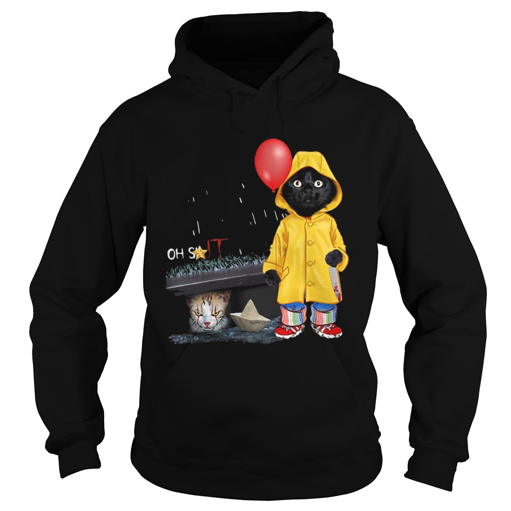 Black Cat Oh Shit Cat Pennywise IT shirt Black Cat Oh Shit Cat Pennywise IT shirt