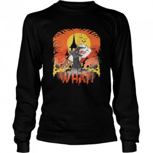 Black Cat With Knife What Halloween Cat Lover shirt