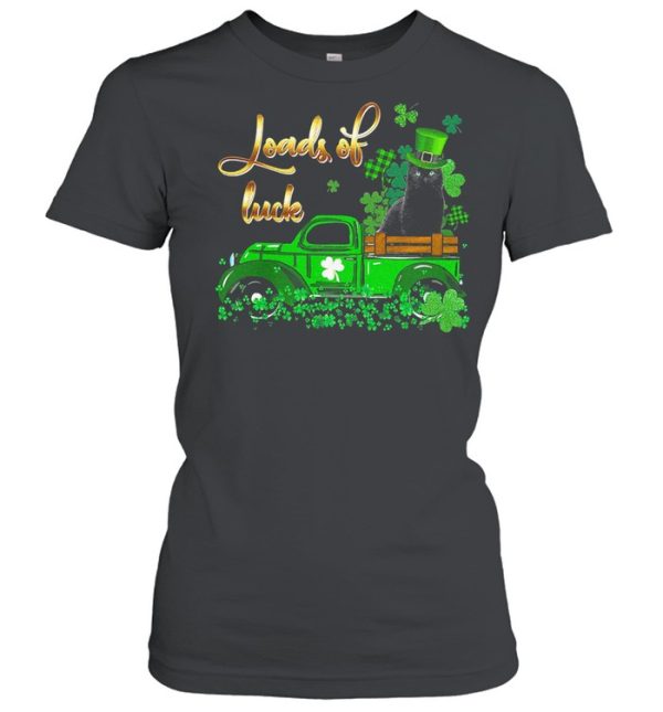 Black Cat loads of luck st patricks day shirt