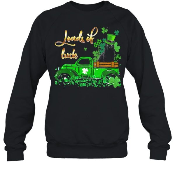 Black Cat loads of luck st patricks day shirt