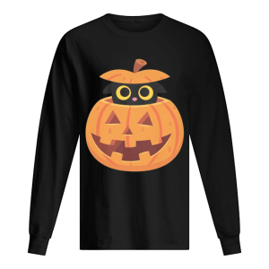 Black Kitten in the Pumpkin T shirt