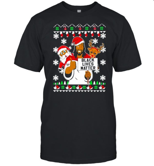 Black Lives Matter Jeses Christmas Sweater Shirt