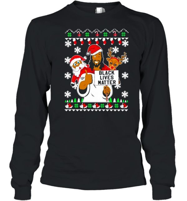 Black Lives Matter Jeses Christmas Sweater Shirt