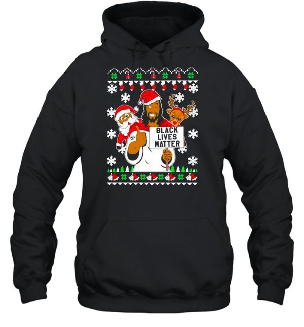 Black Lives Matter Jeses Christmas Sweater Shirt