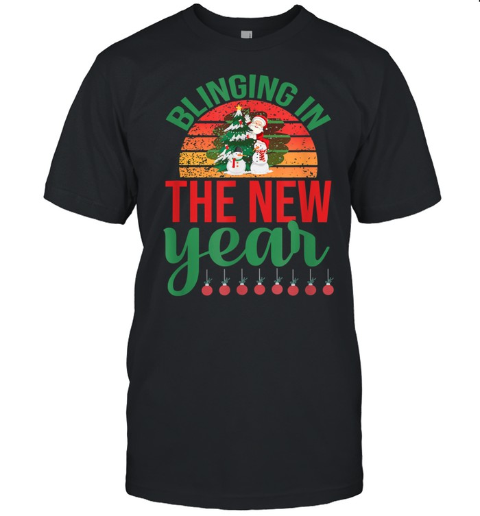 Blinging In The New Year Christmas T-Shirt Blinging In The New Year Christmas T-Shirt