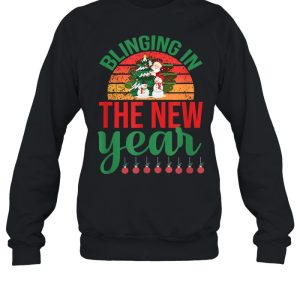Blinging In The New Year Christmas T Shirt 4