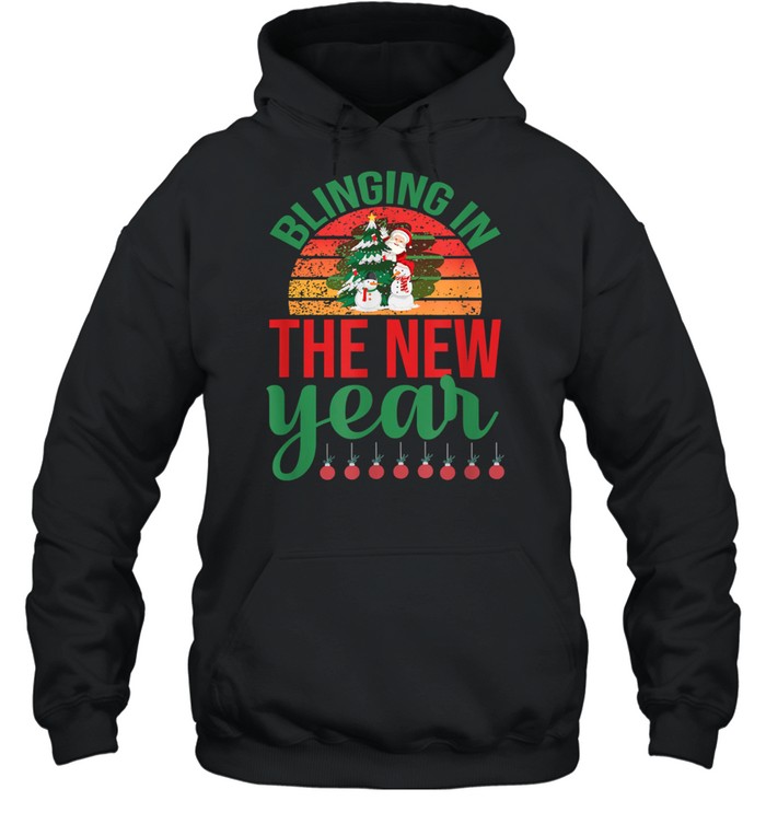 Blinging In The New Year Christmas T-Shirt Blinging In The New Year Christmas T-Shirt