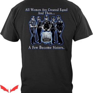Blue Lives Matter T-Shirt All Women Are Equal
