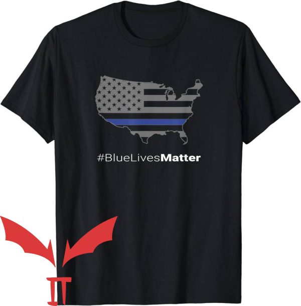 Blue Lives Matter T-Shirt American Flag