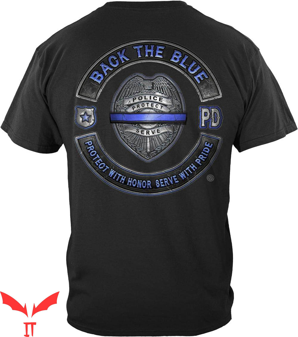 Blue Lives Matter T-Shirt Back The Blue Blue Lives Matter T-Shirt Back The Blue