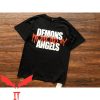 Blue Vlone T-Shirt Demon Protected By Angels