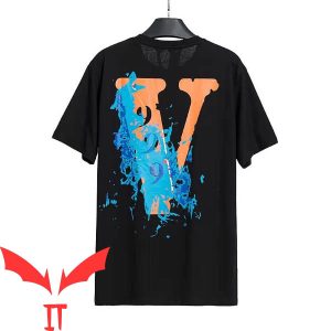 Blue Vlone T-Shirt Vlone Blue Fire