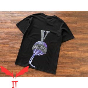 Blue Vlone T-Shirt Vlone Free Water Skull