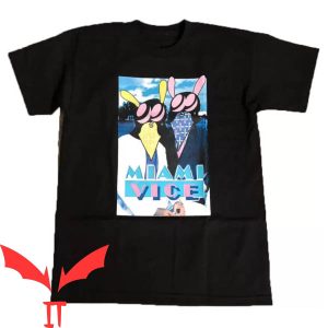 Blue Vlone T-Shirt Vlone Miami Vice