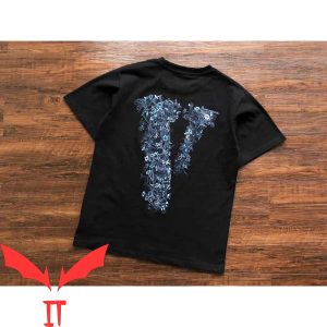 Blue Vlone T-Shirt Vlone Steel Nail