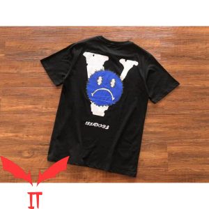 Blue Vlone T-Shirt Vlone Thank God Im Lonely Friends