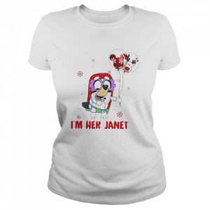 Bluey Balloon Mickey mouse Reindeer I’m Her Janet Christmas Shirt