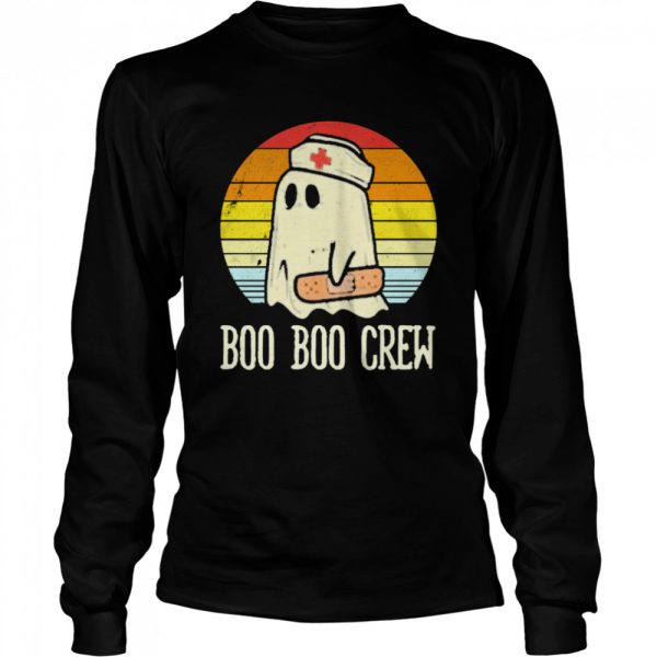 Boo Boo Crew Ghost Nurse Retro Halloween Vintage 2020 shirt