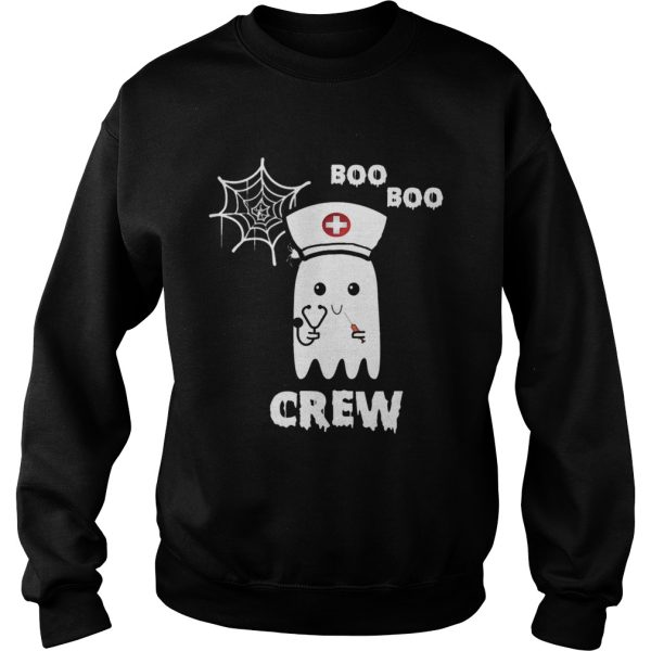 Boo Boo Crew Nurse Ghost Funny Halloween Costume Gift T-Shirt