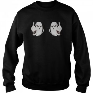 Boo Boobs Halloween Ghost Middle Finger shirt