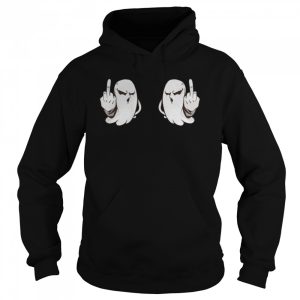Boo Boobs Halloween Ghost Middle Finger shirt 3