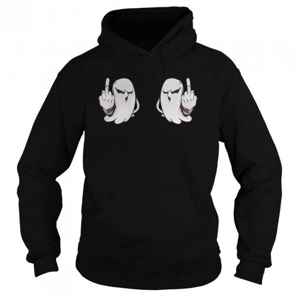 Boo Boobs Halloween Ghost Middle Finger shirt